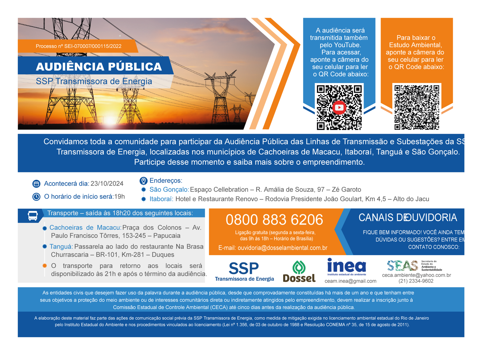 Audiência Pública do setor de energia em São Gonçalo